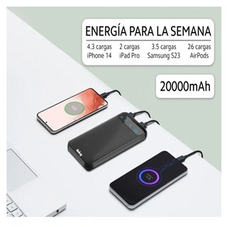 Foto 4 | Batería Portátil Power 20000 Mah Belug Blanco