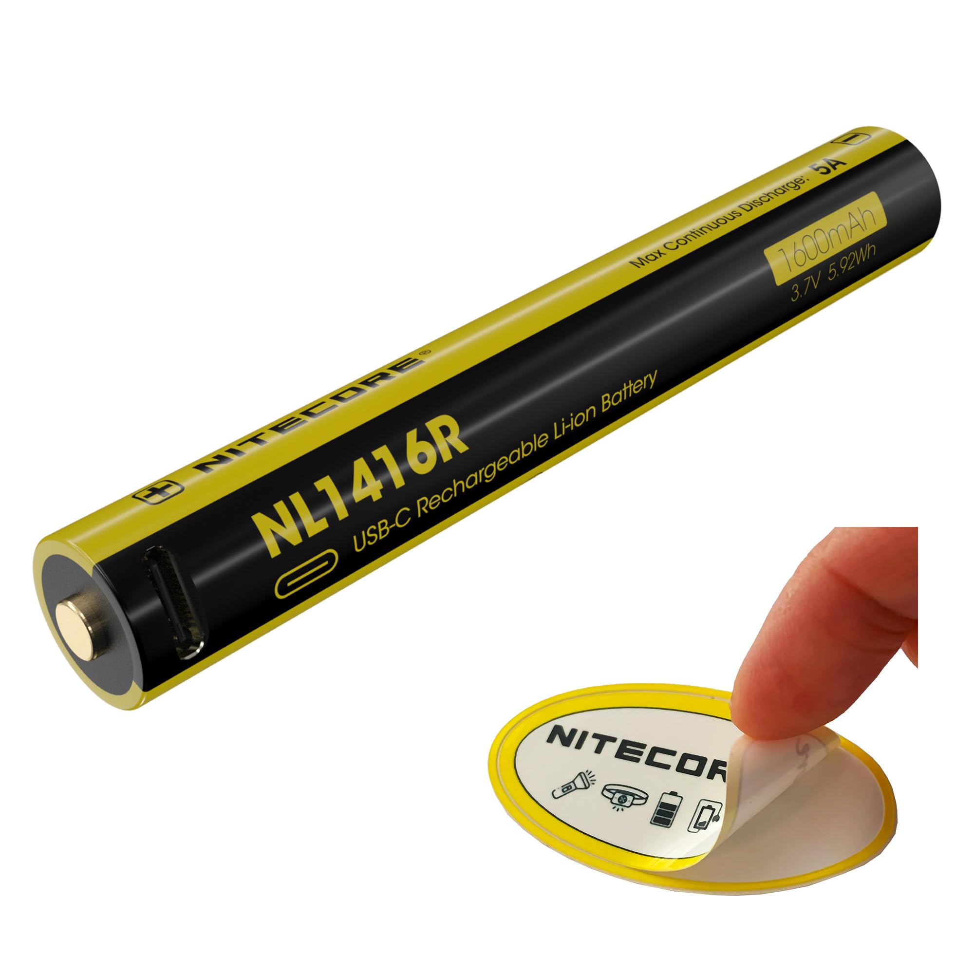 Foto 2 pulgar | Batería Recargable Nitecore Nl1416r 1600mah Usb-c 5a Mt2a Pro - Venta Internacional.