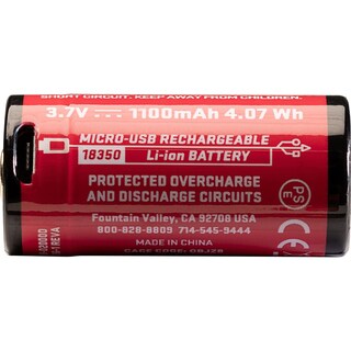 Foto 4 | Batería Recargable Surefire Sf18350 Micro Usb 3.7v 1100mah - Venta Internacional.