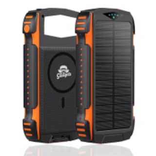 Foto 1 | Power Bank Bateria Solar 20 000mah Carga Inalámbrica Y Linterna Led Compacta Portátil Resistente.