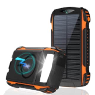 Foto 2 | Power Bank Bateria Solar 20 000mah Carga Inalámbrica Y Linterna Led Compacta Portátil Resistente.