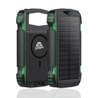 Foto 2 pulgar | Power Bank Bateria Solar 20 000mah Carga Inalámbrica Y Linterna Led  Compacta  Portátil  Resistente