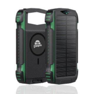 Foto 1 | Power Bank Bateria Solar 20 000mah Carga Inalámbrica Y Linterna Led Compacta Portátil Resistente