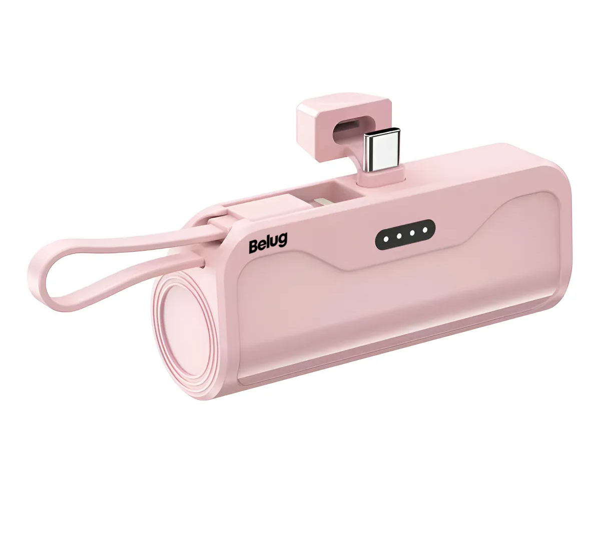Foto 1 | Batería Externa Para Android Y Iphone 2 En 1 De 5000 Mah Rosa