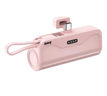 Foto 1 | Batería Externa Para Android Y Iphone 2 En 1 De 5000 Mah Rosa