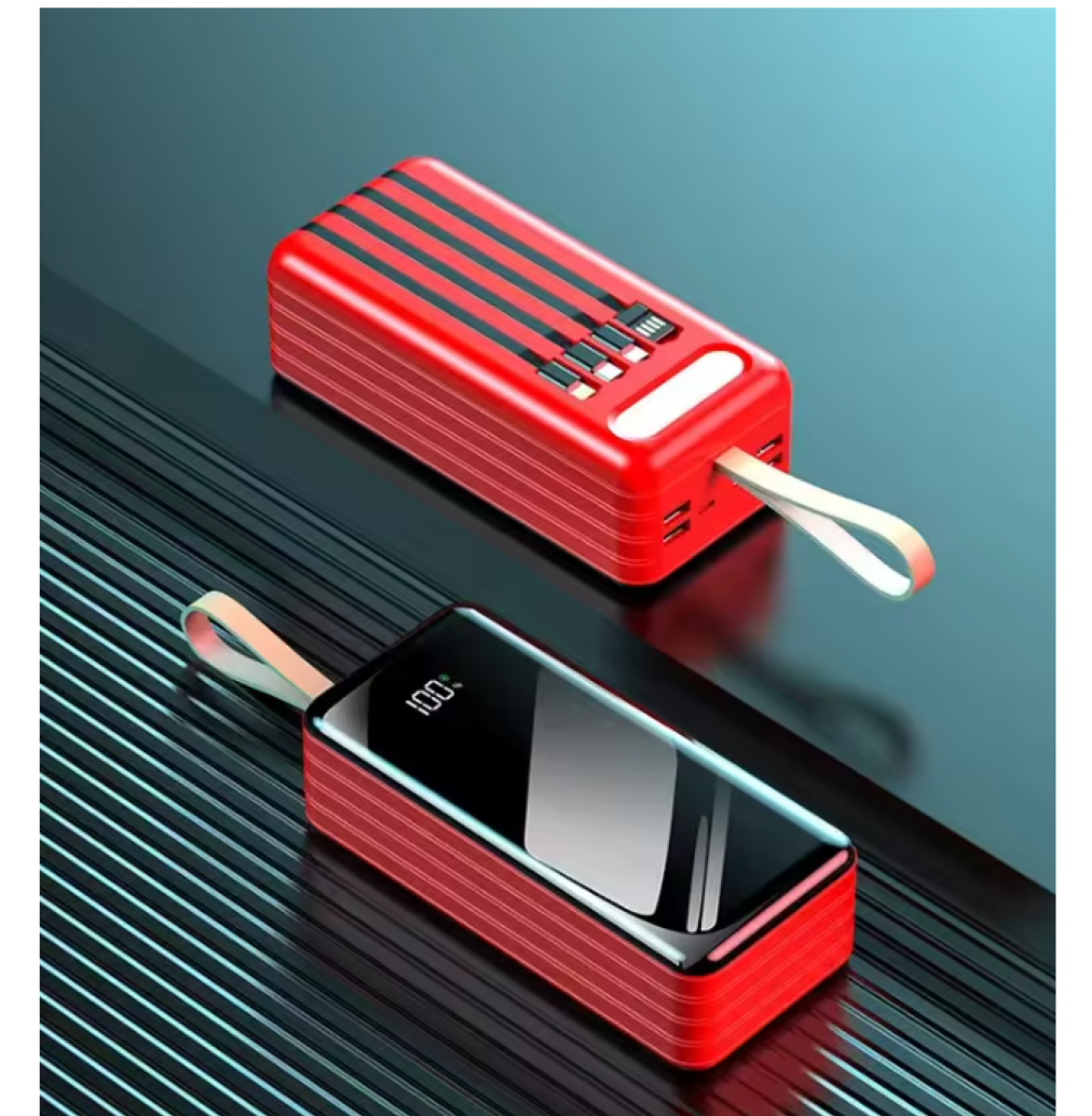 Foto 5 pulgar | Power Bank 60000mah Bateria Portatil 66w Carga Super Rápida Roja