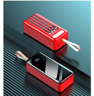 Foto 4 | Power Bank 60000mah Bateria Portatil 66w Carga Super Rápida Roja