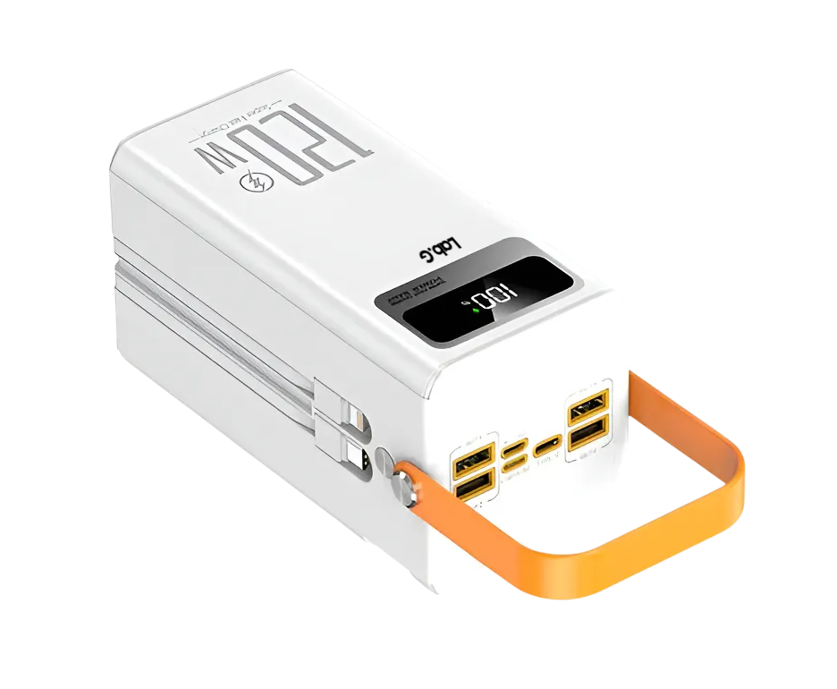 Foto 1 | Power Bank Batería Portátil 60000mah Cargador Ultrarápida Blanca Naranja