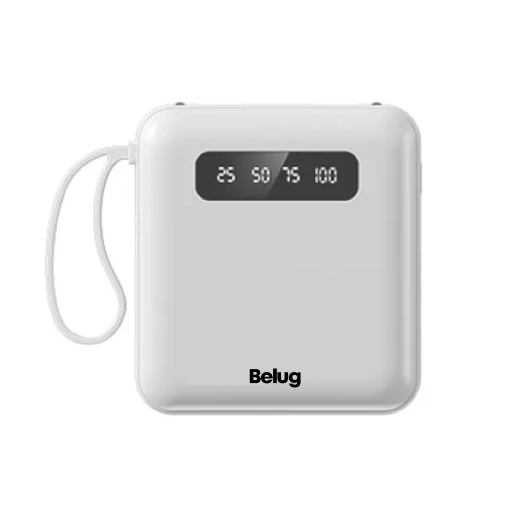 Foto 1 | Batería Portátil Power Bank 10000mah Cargador Celular Tipo A Belug  Blanca
