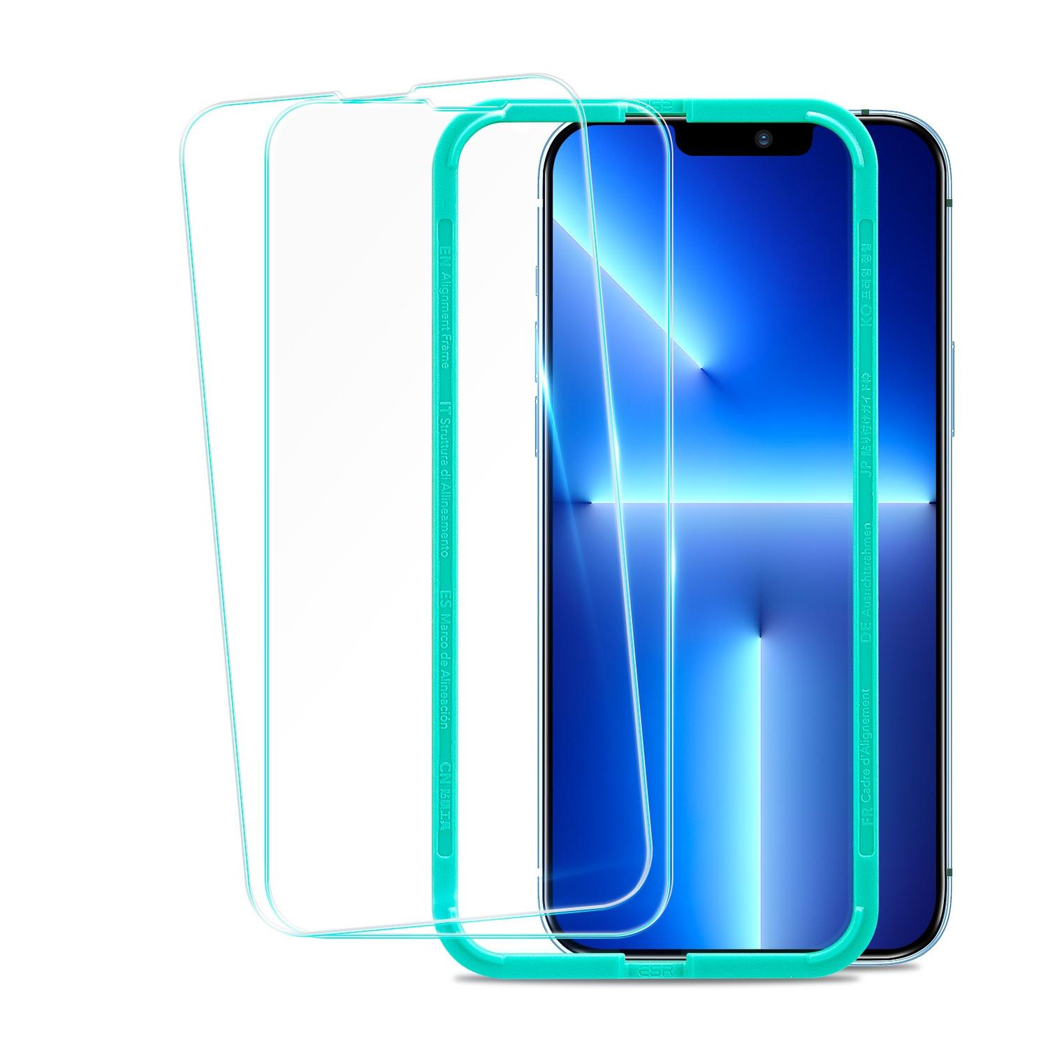 Mica Vidrio ESR para iPhone 13 Pro Max Protectora de Pantalla 2 Piezas