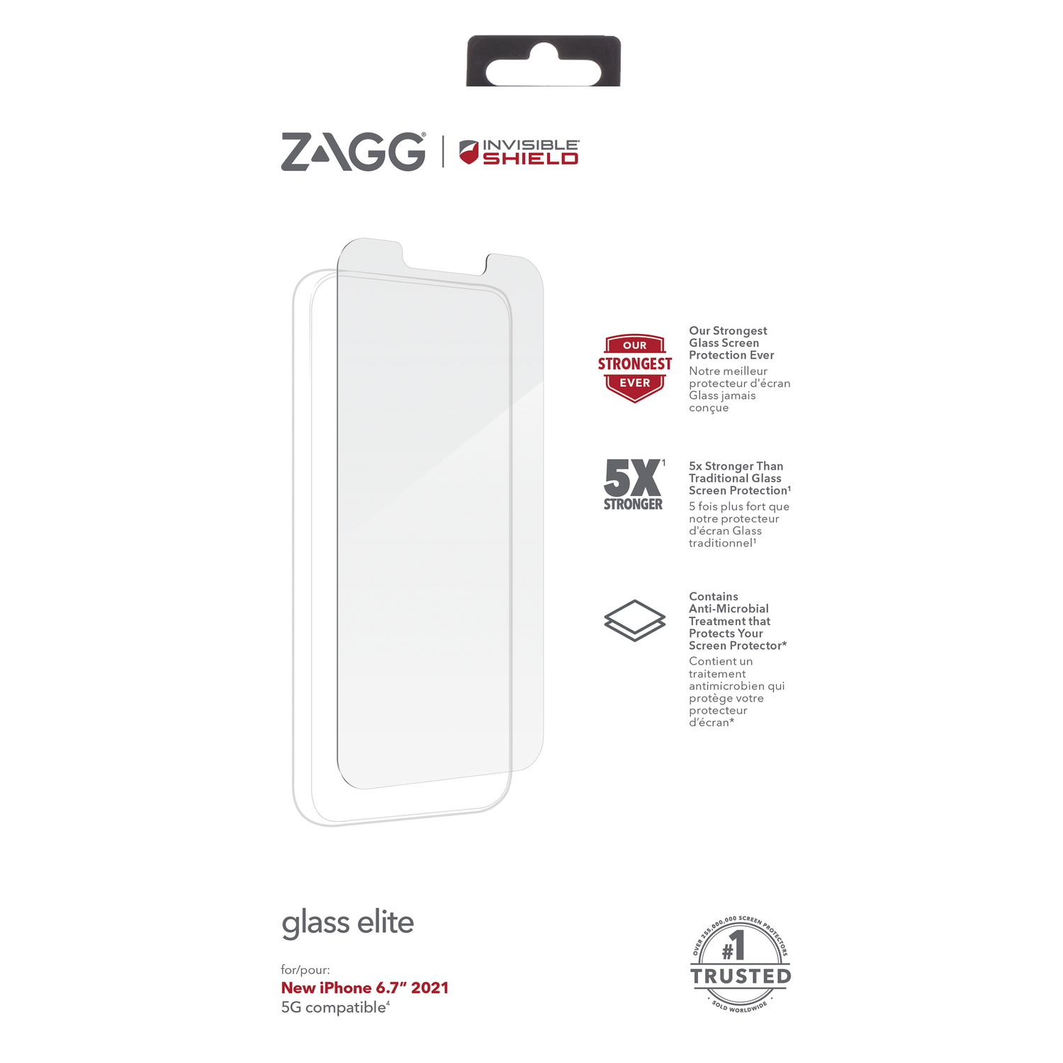 Foto 4 pulgar | Mica Glass Elite para iPhone 13 Pro Max Transparente