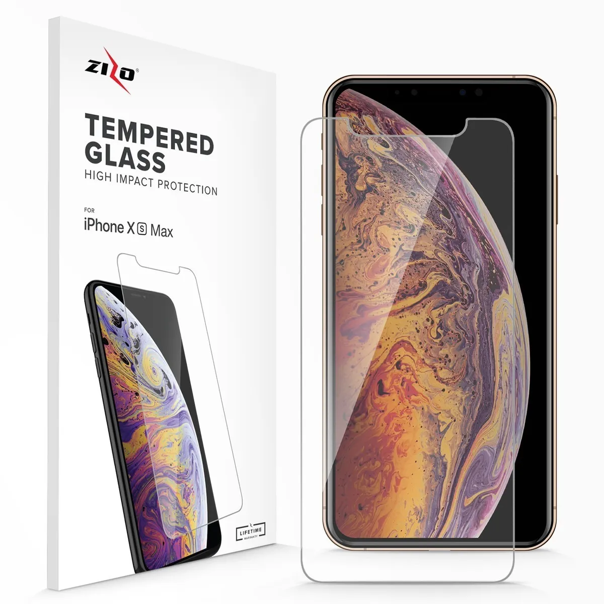 Mica para iPhone 11 Pro Max/Xs Max Zizo Transparente Vidrio Templado Hd 0.33 mm