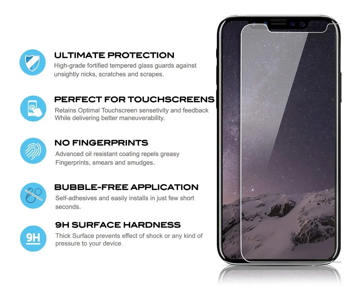 Foto 3 | Mica para iPhone 11 Pro Max/Xs Max Zizo Transparente Vidrio Templado Hd 0.33 mm