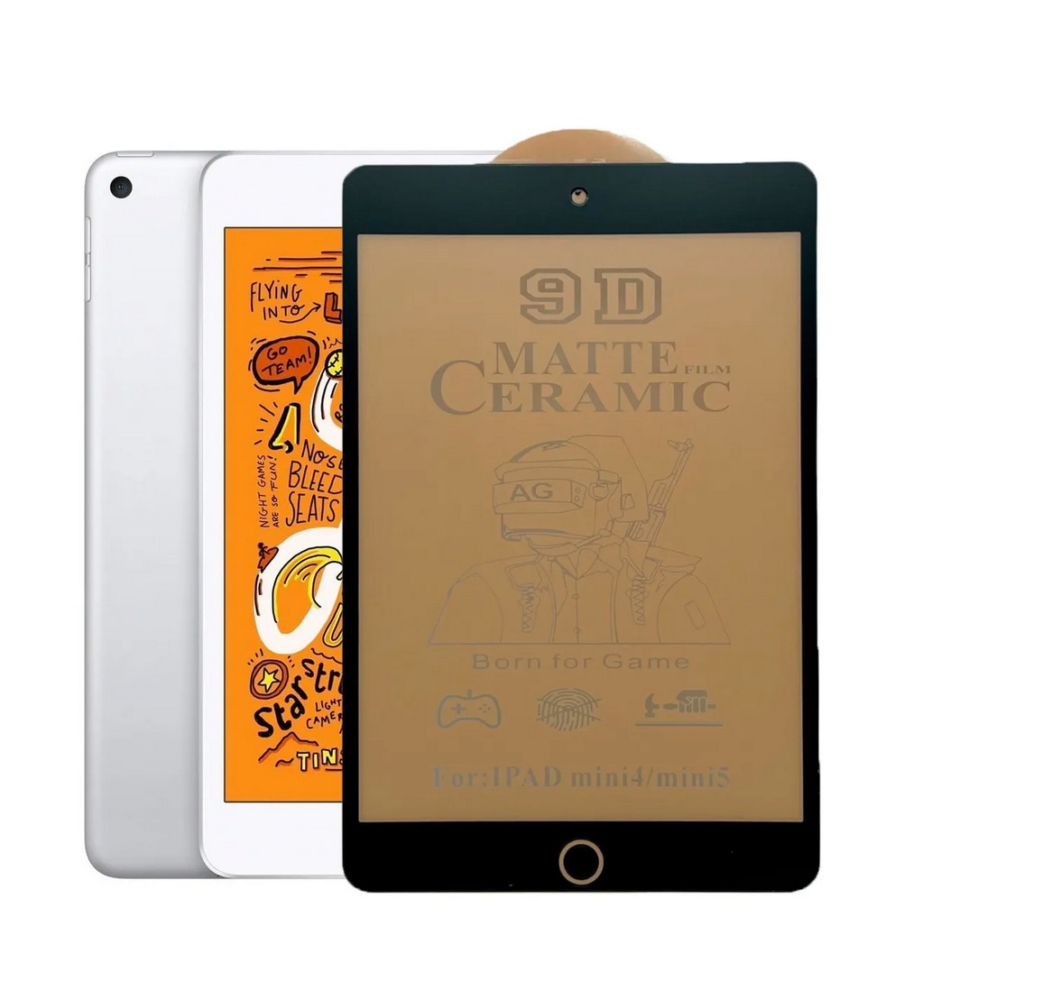Mica Premium de Cerámica para iPad Mini 4 5 Superficie Mate Borde Netonbox color Negro