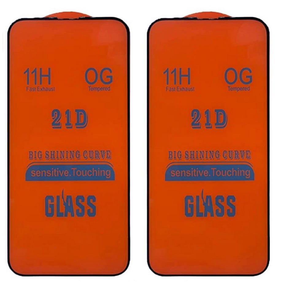 Mica Cristal Templado Premium 21d Dureza 11h para iPhone 13 / iPhone 13 Pro Pantalla 6.1 Pulgada (2 Piezas)
