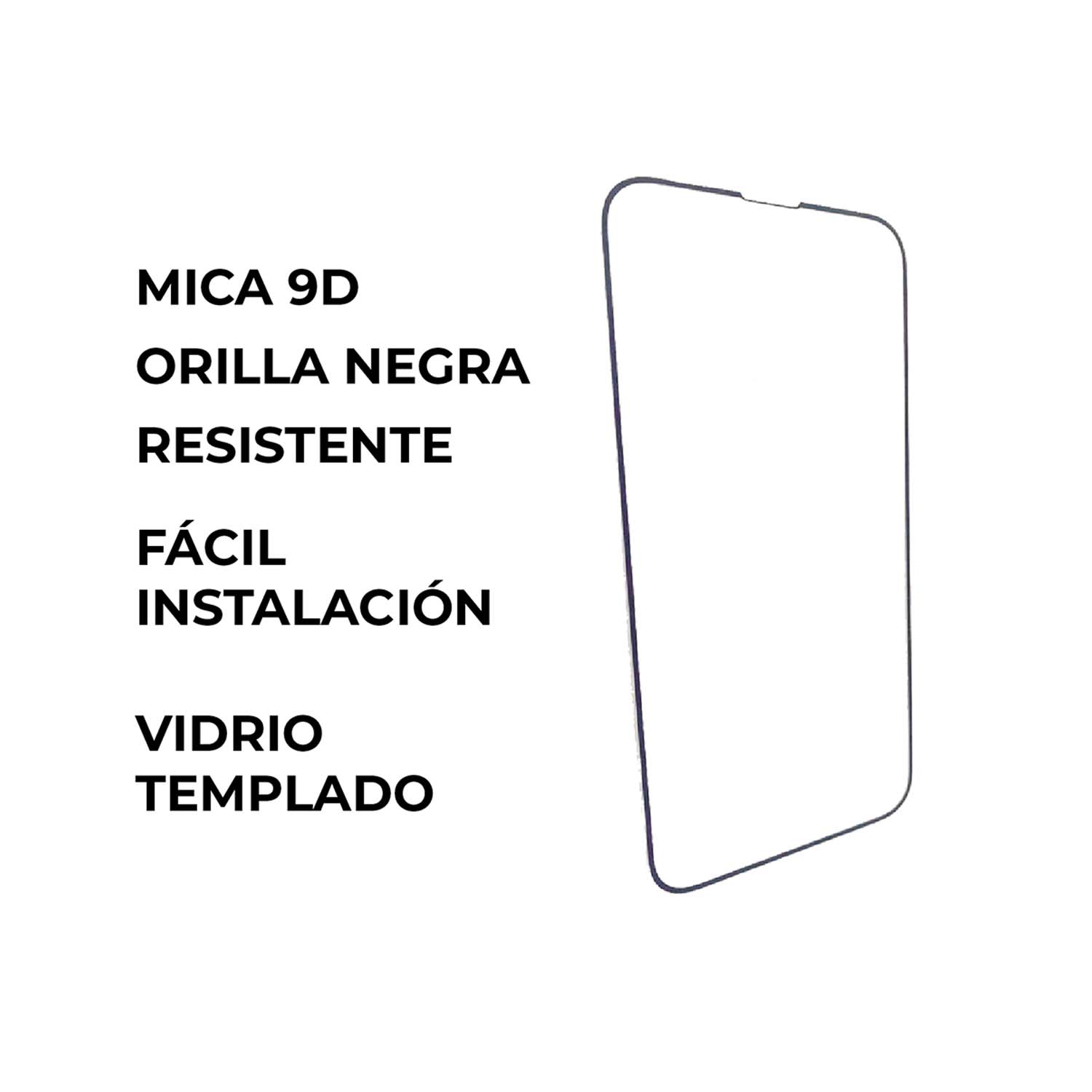Foto 4 pulgar | Paquete de 2 Micas De Cristal Templado 9d Negro iPhone 6+ Pantalla Completa