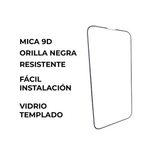 Foto 3 | Paquete de 2 Micas De Cristal Templado 9d Negro iPhone 6+ Pantalla Completa