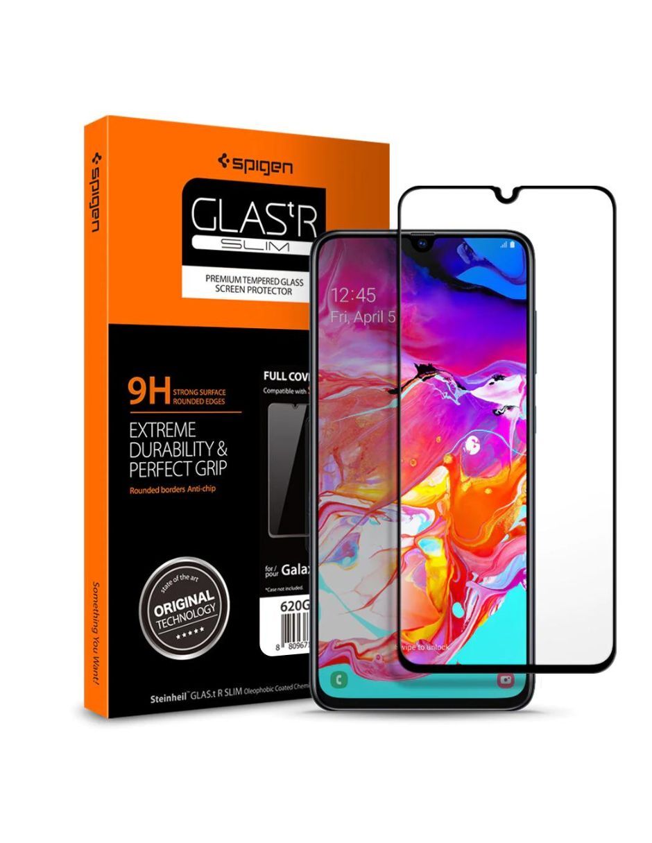 Foto 4 pulgar | Mica Protectora de Pantalla Spigen para Galaxy A70,