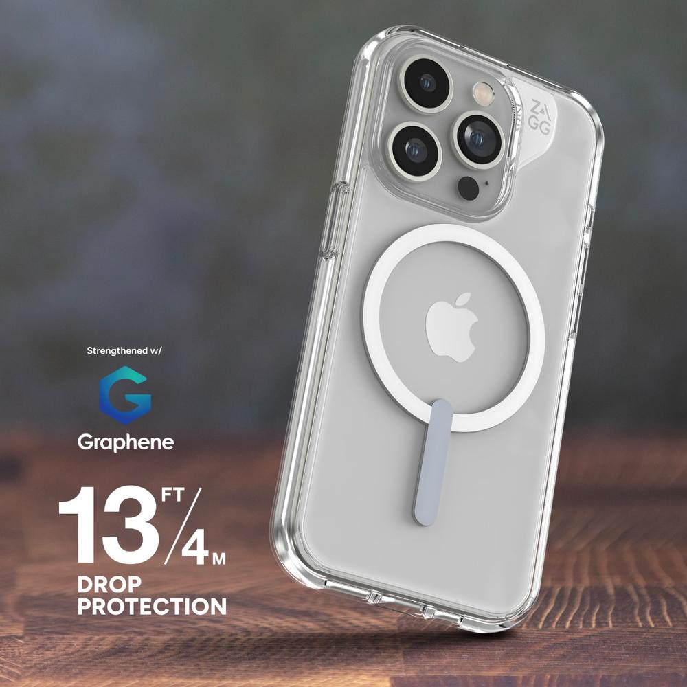 Foto 5 pulgar | Funda Zagg color Transparente para iPhone 15 Pro