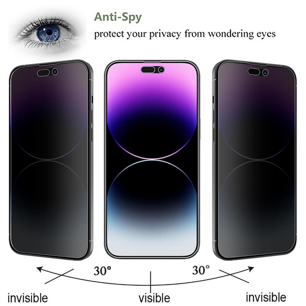Foto 4 | Mica Vidrio Privacidad Mybat para iPhone 15 Pro Max