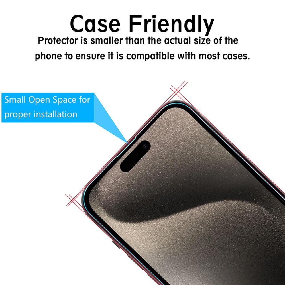Foto 6 pulgar | Mica Vidrio Mybat Para Iphone 15 Pro Max 25 Piezas Protectora De Pantalla Transparente