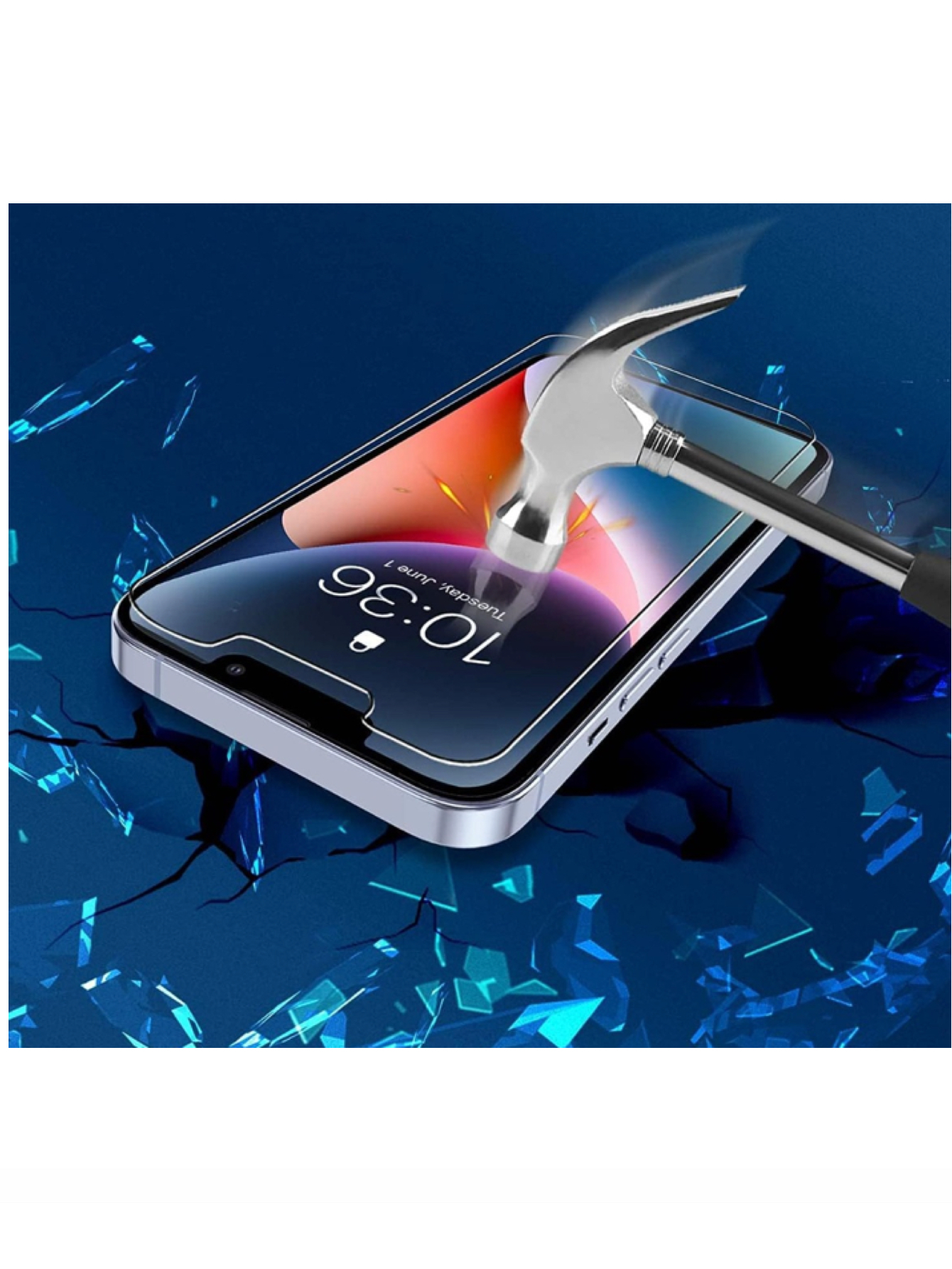 Foto 5 pulgar | Mica de Cristal Templado 9d Oem para iPhone 14 2 Piezas