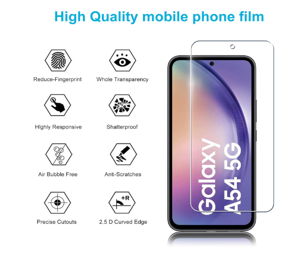 Foto 3 pulgar | Teknet Protector Cristal Templado Para Samsung Galaxy A54 5g