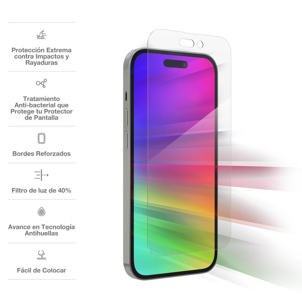 Foto 3 pulgar | Mica Invisibleshield Glass Elite Visionguard Iphone 14 Pro