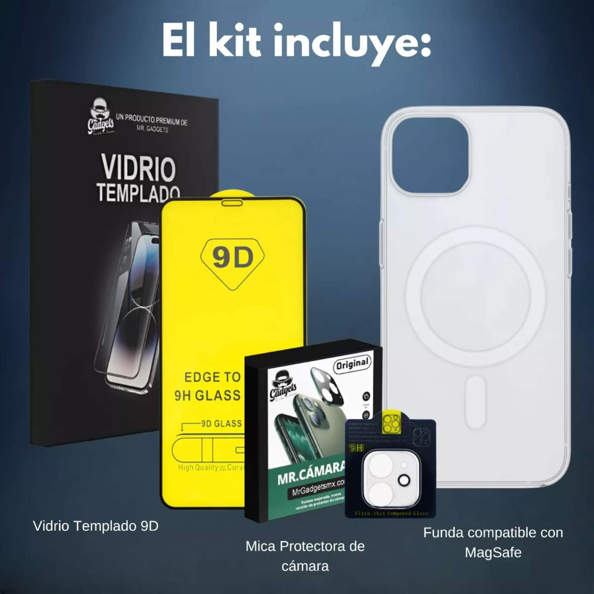 Foto 3 pulgar | Kit Funda + Mica Pantalla + Mica Cámara Para Iphone 12 Magsafe, Mica Vidrio Templado Para Iphone 12