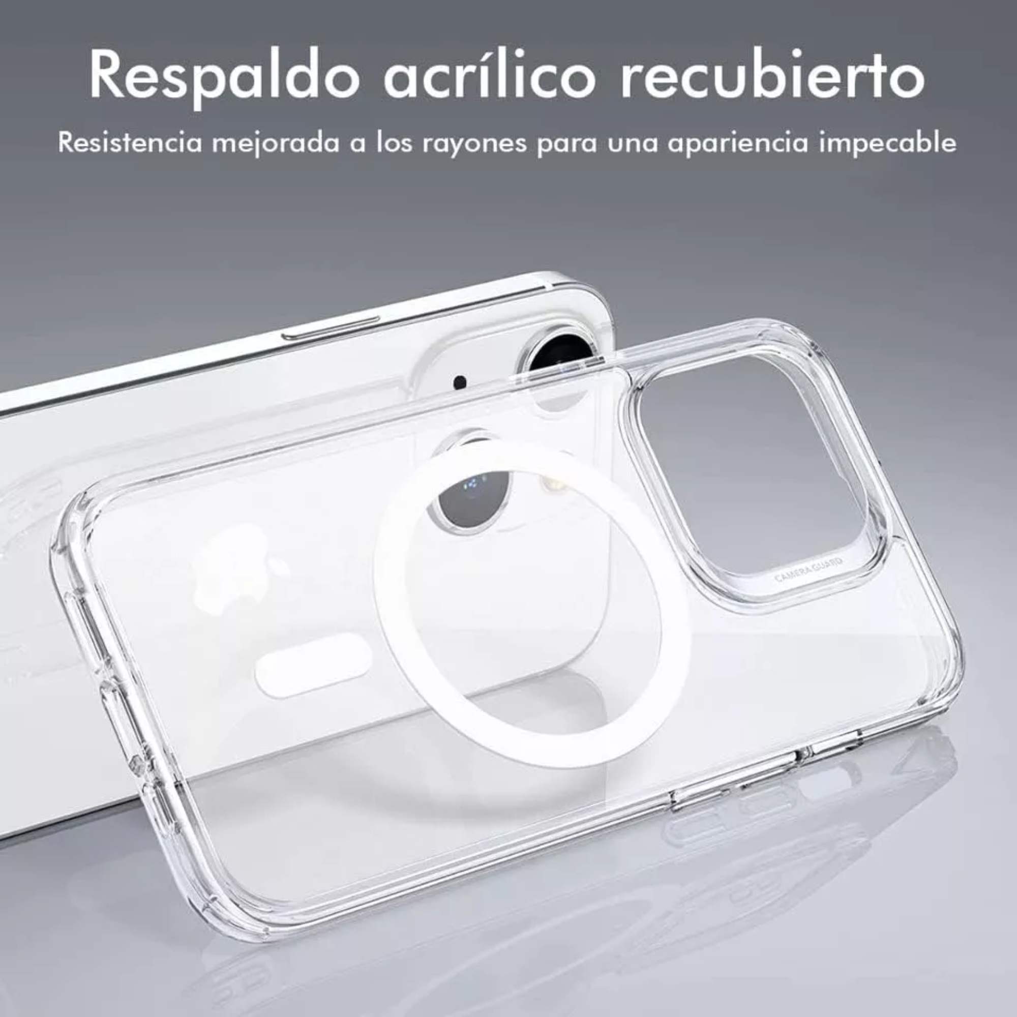Foto 4 pulgar | Kit Funda + Mica Pantalla + Mica Cámara Para Iphone 12 Magsafe, Mica Vidrio Templado Para Iphone 12