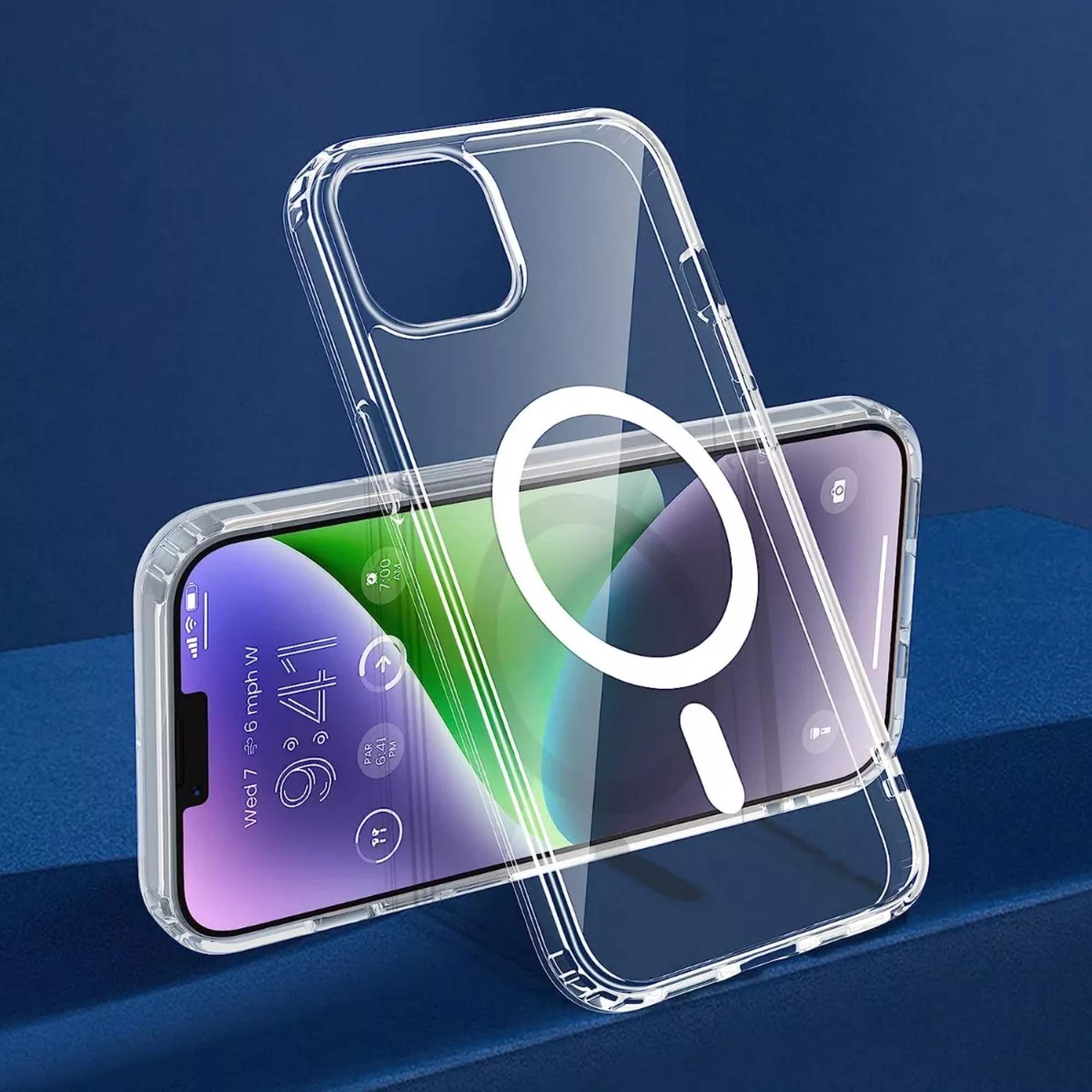 Foto 5 pulgar | Kit Funda + Mica Pantalla + Mica Cámara Para Iphone 12 Magsafe, Mica Vidrio Templado Para Iphone 12