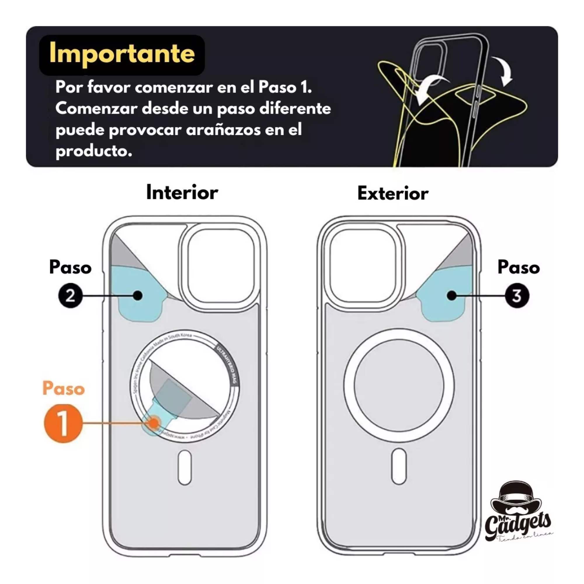 Foto 8 pulgar | Kit Funda + Mica Pantalla + Mica Cámara Para Iphone 12 Magsafe, Mica Vidrio Templado Para Iphone 12