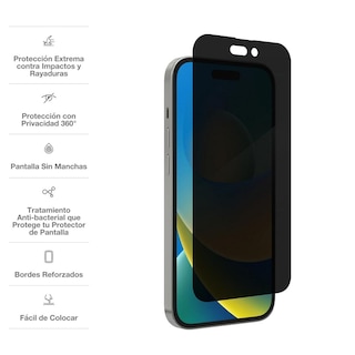 Foto 3 | Mica InvisibleShield color Gris para iPhone 14 Pro