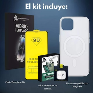 Foto 2 | Kit Funda + Mica Pantalla + Mica Cámara Para Iphone 11 Magsafe, Mica Vidrio Templado Para Iphone 11
