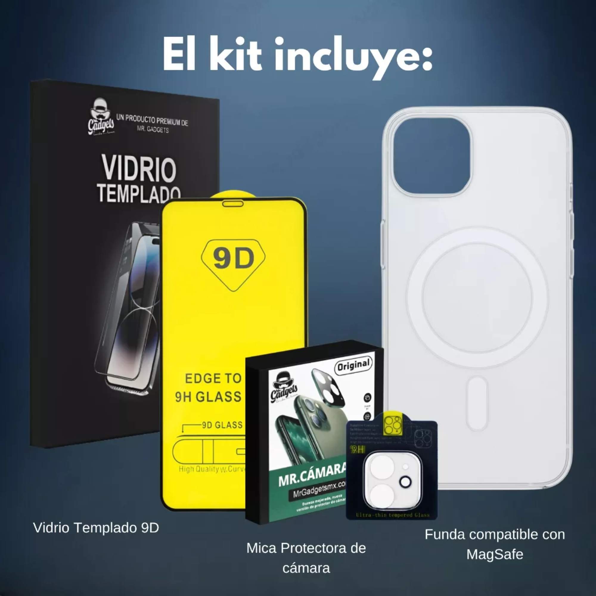 Foto 4 pulgar | Kit Funda + Mica Pantalla + Mica Cámara Para Iphone 15 Pro Magsafe, Mica Vidrio Templado Para Iphone 15 Pro
