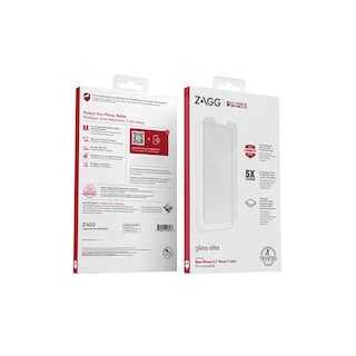Foto 3 | Protector de pantalla Zagg para iPhone 13 Transparente