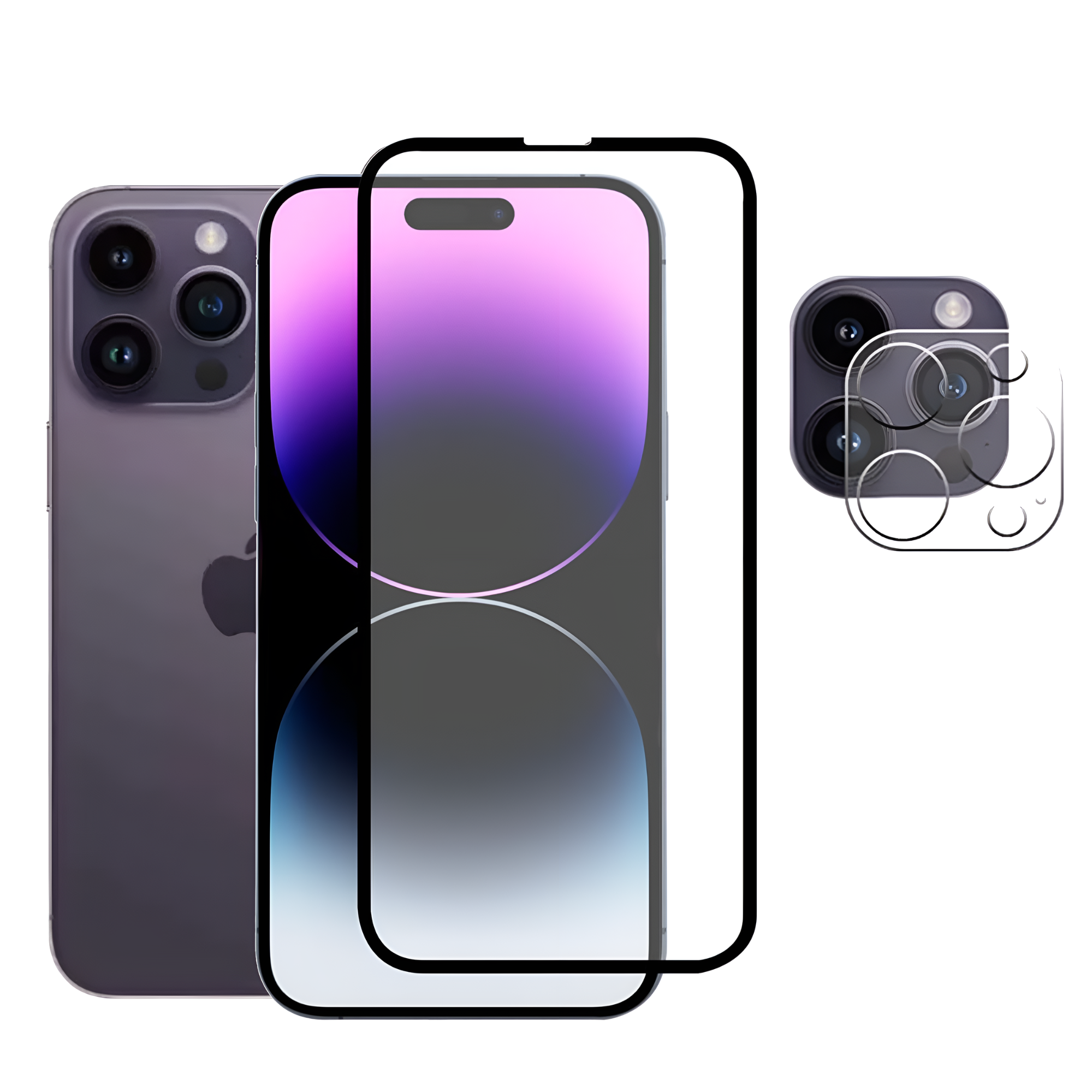 Foto 3 | Micas de cristal templado 2 Piezas para iPhone 14