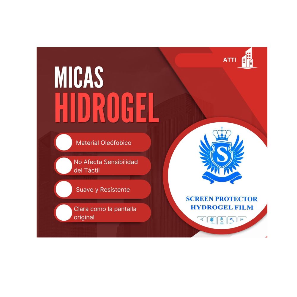 Foto 8 pulgar | Mica Hidrogel Atti Hd De La Pantalla para Realme C67