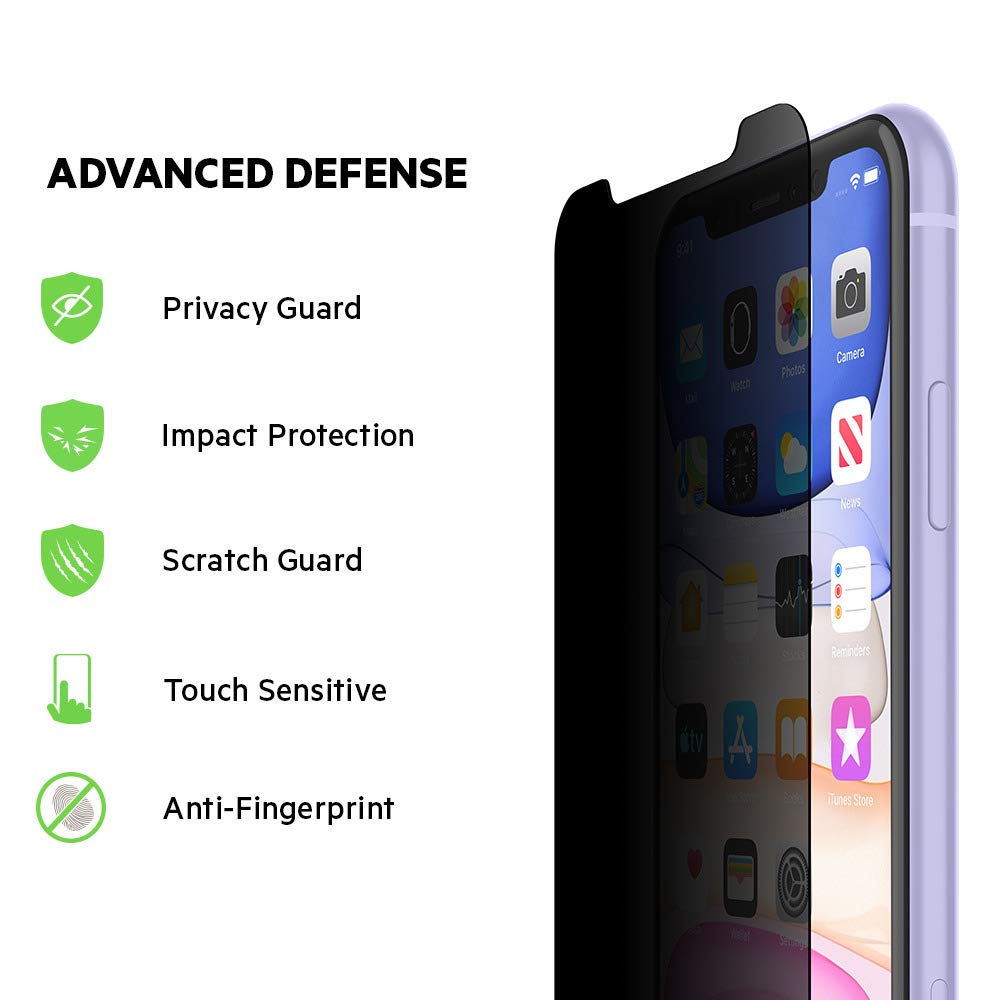 Foto 5 pulgar | Protector De Pantalla Belkin Screenforce De Cristal Templado Para Iphone 11 - Venta Internacional.