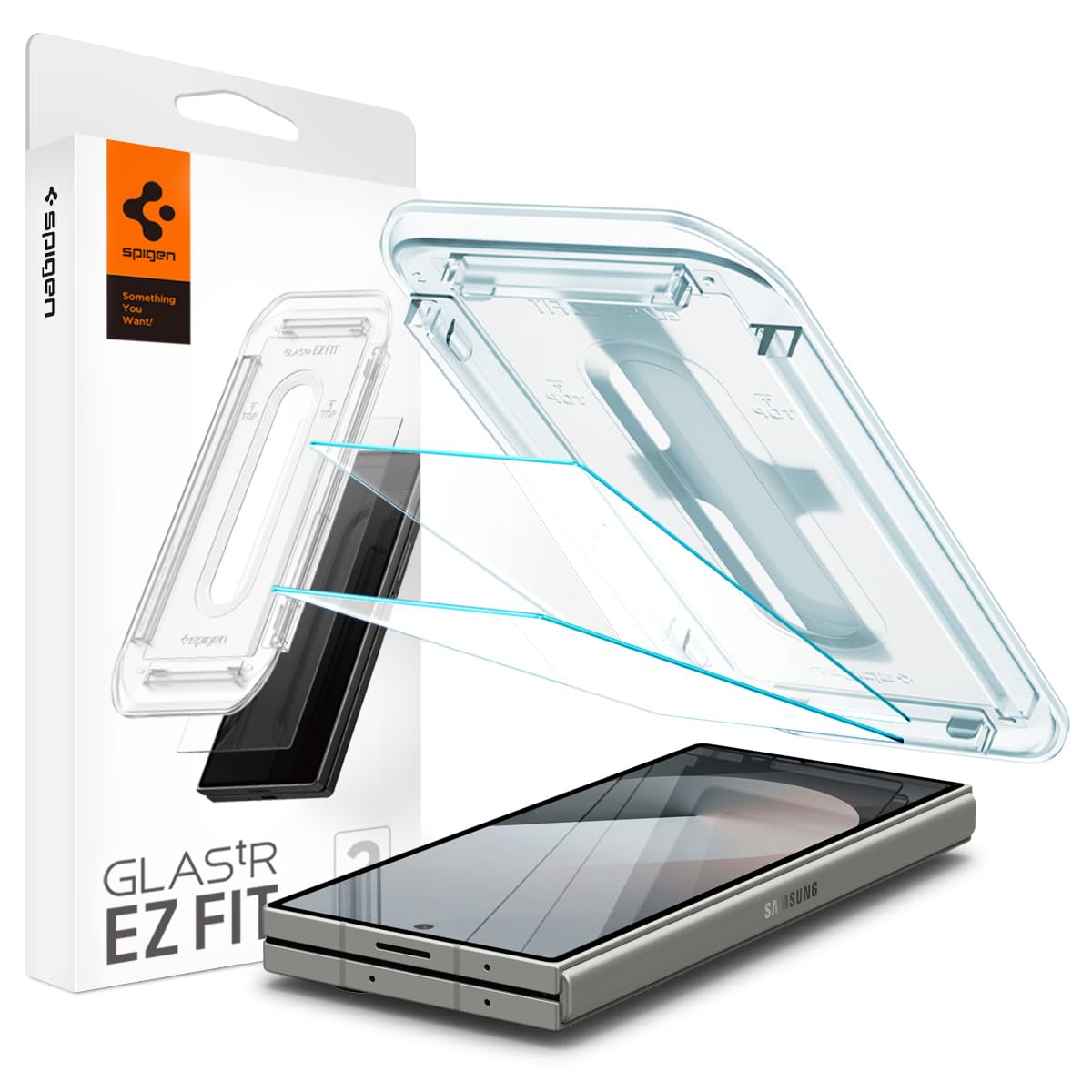 Foto 2 pulgar | Protector De Pantalla Spigen Glastr Ez Fit Galaxy Z Fold 6, Paquete De 2 - Venta Internacional.