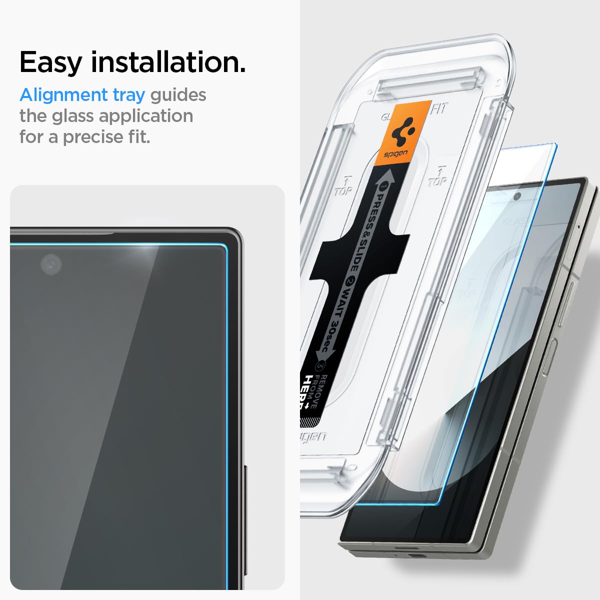 Foto 4 pulgar | Protector De Pantalla Spigen Glastr Ez Fit Galaxy Z Fold 6, Paquete De 2 - Venta Internacional.