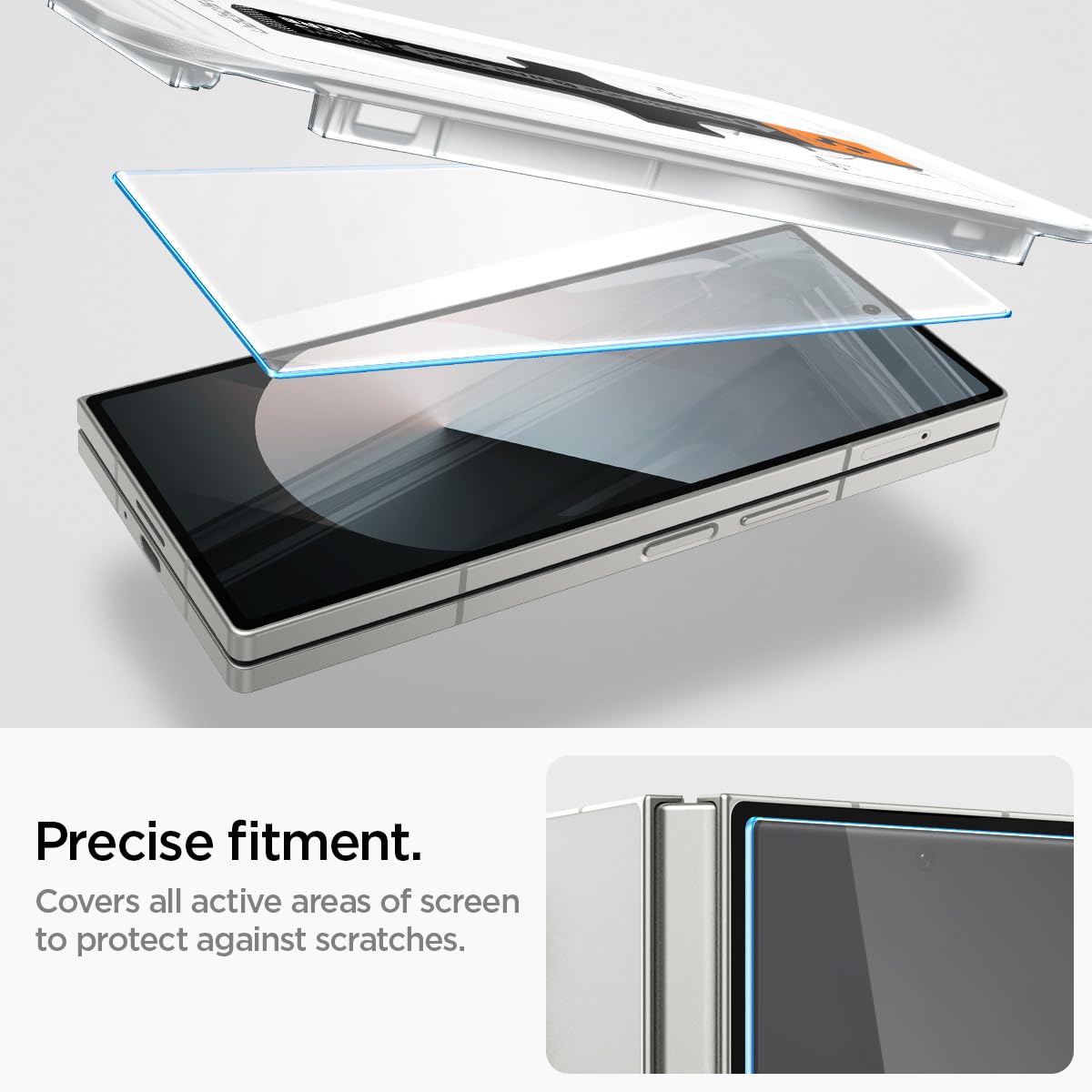 Foto 5 pulgar | Protector De Pantalla Spigen Glastr Ez Fit Galaxy Z Fold 6, Paquete De 2 - Venta Internacional.