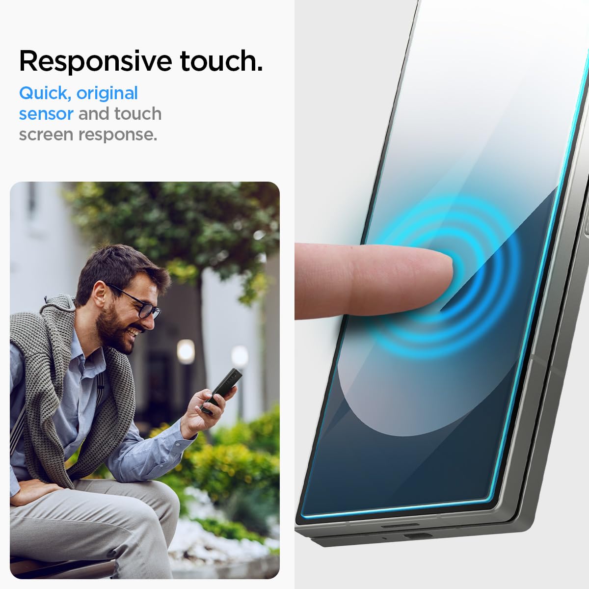 Foto 7 pulgar | Protector De Pantalla Spigen Glastr Ez Fit Galaxy Z Fold 6, Paquete De 2 - Venta Internacional.