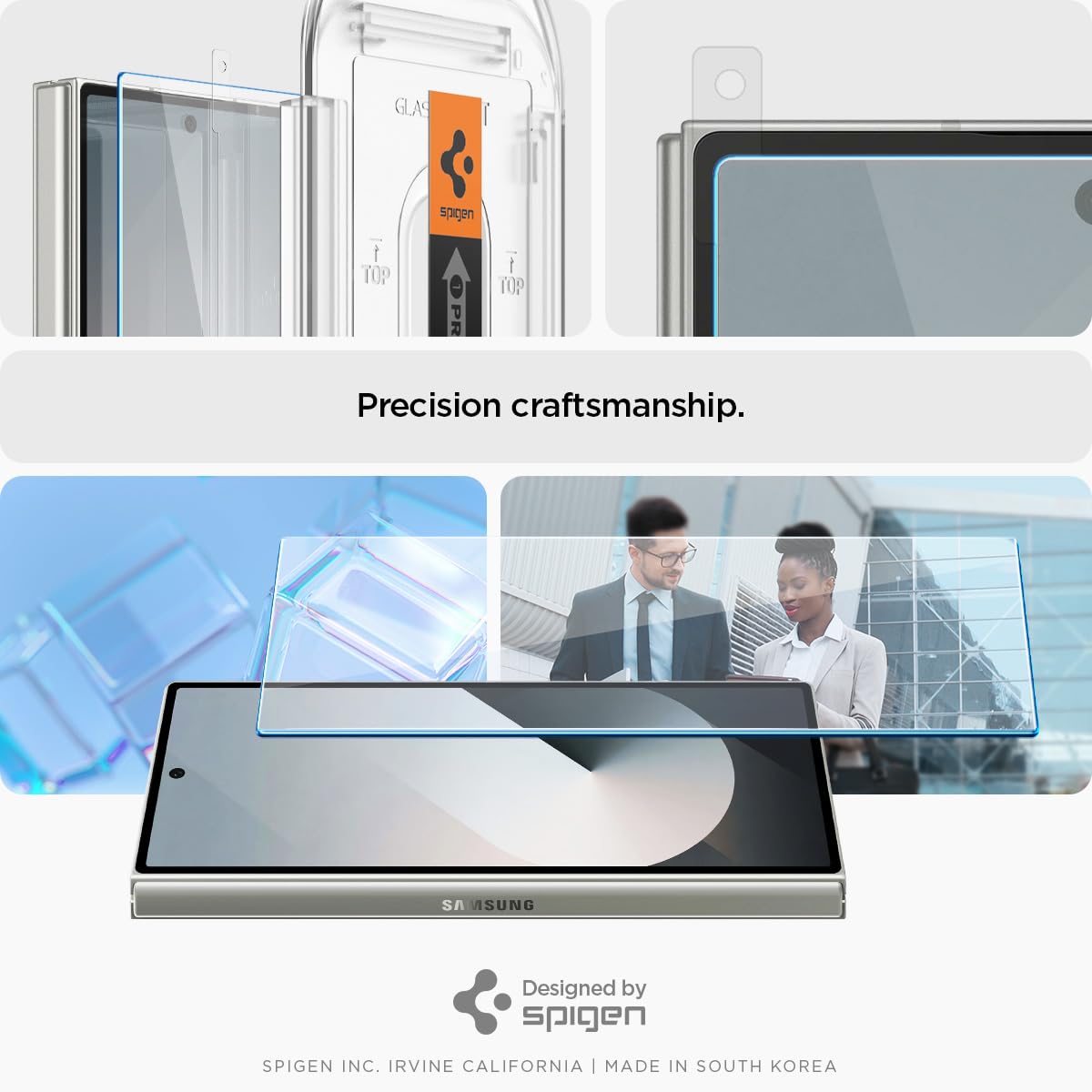 Foto 8 pulgar | Protector De Pantalla Spigen Glastr Ez Fit Galaxy Z Fold 6, Paquete De 2 - Venta Internacional.