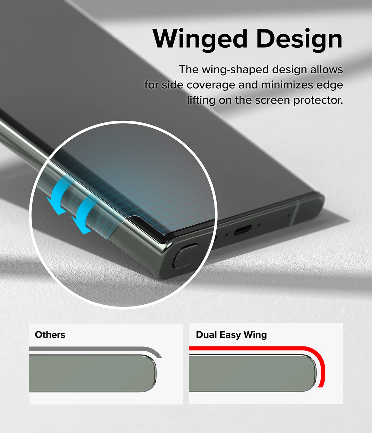 Foto 6 pulgar | Protector De Pantalla Ringke Dual Easy Wing Para Samsung Galaxy, Paquete 2 - Venta Internacional.