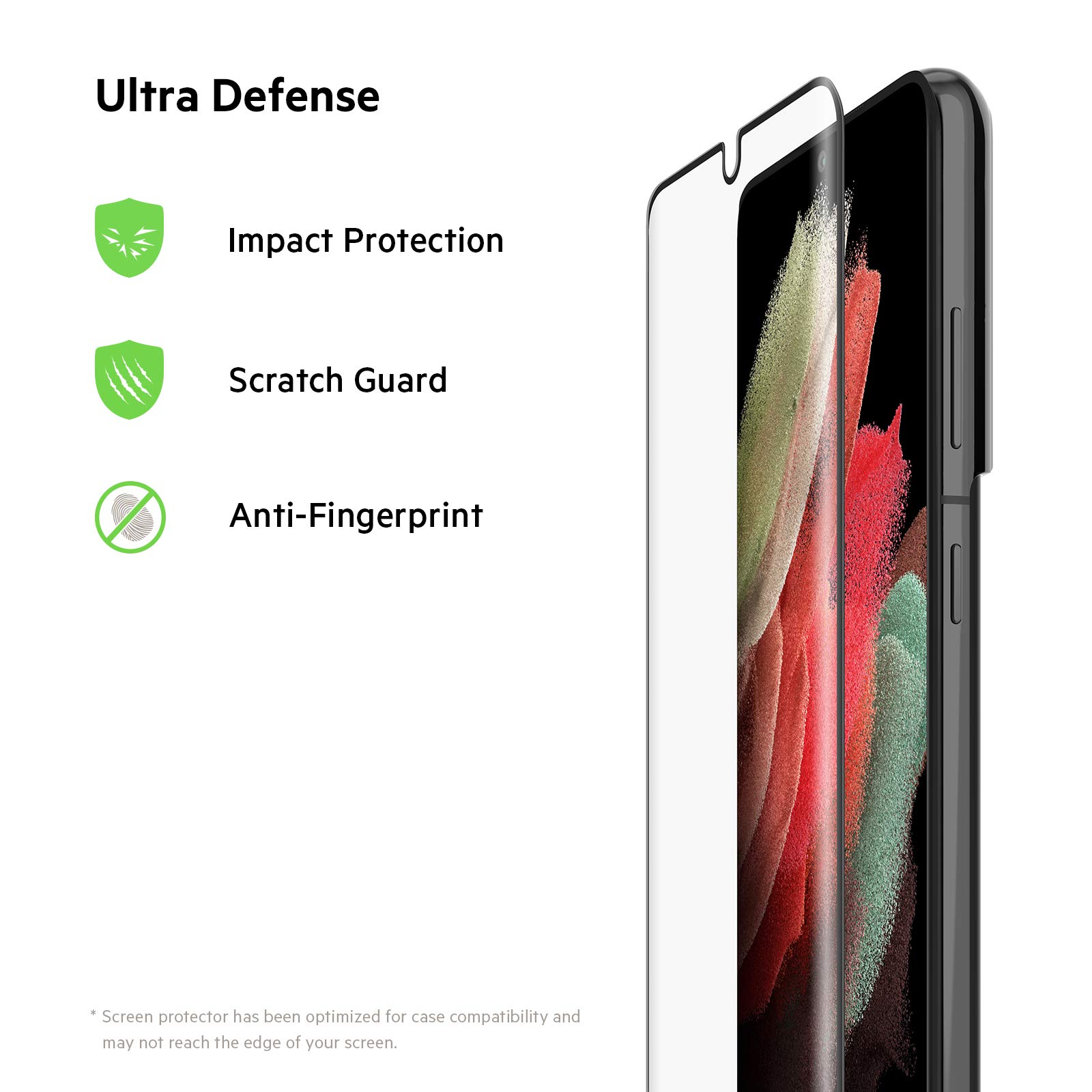 Foto 2 | Protector De Pantalla Belkin Screenforce Tempered Curve Para Galaxy S21 Ultra - Venta Internacional.