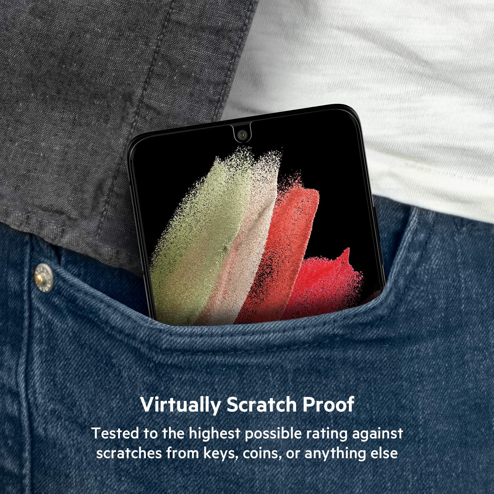 Foto 5 pulgar | Protector De Pantalla Belkin Screenforce Tempered Curve Para Galaxy S21 Ultra - Venta Internacional.