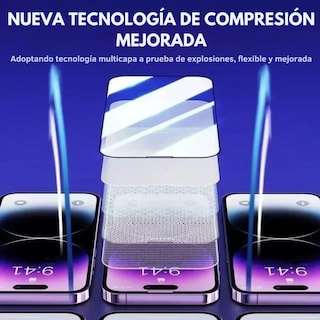 Foto 6 | Mica Cristal Templado Premium Para Iphone Fácil Instalación Iphone 14 Pro/15/16