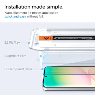 Foto 3 | Protector De Pantalla Spigen Glastar Ez Fit Galaxy A56 5g/s24 Fe - Venta Internacional.