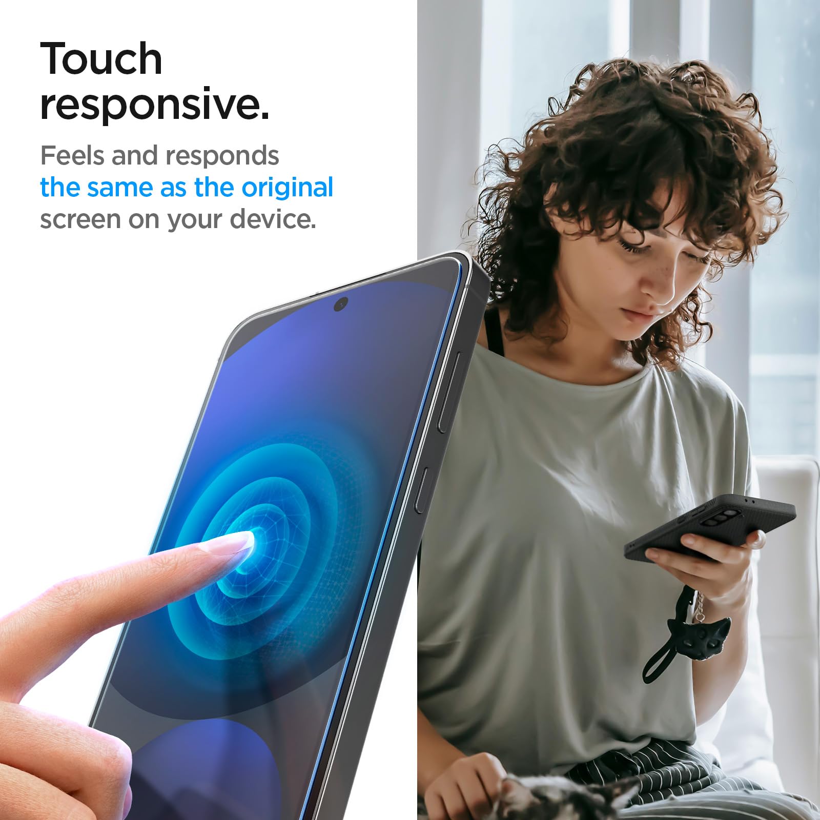 Foto 8 pulgar | Protector De Pantalla Spigen Glastar Ez Fit Galaxy A56 5g/s24 Fe - Venta Internacional.